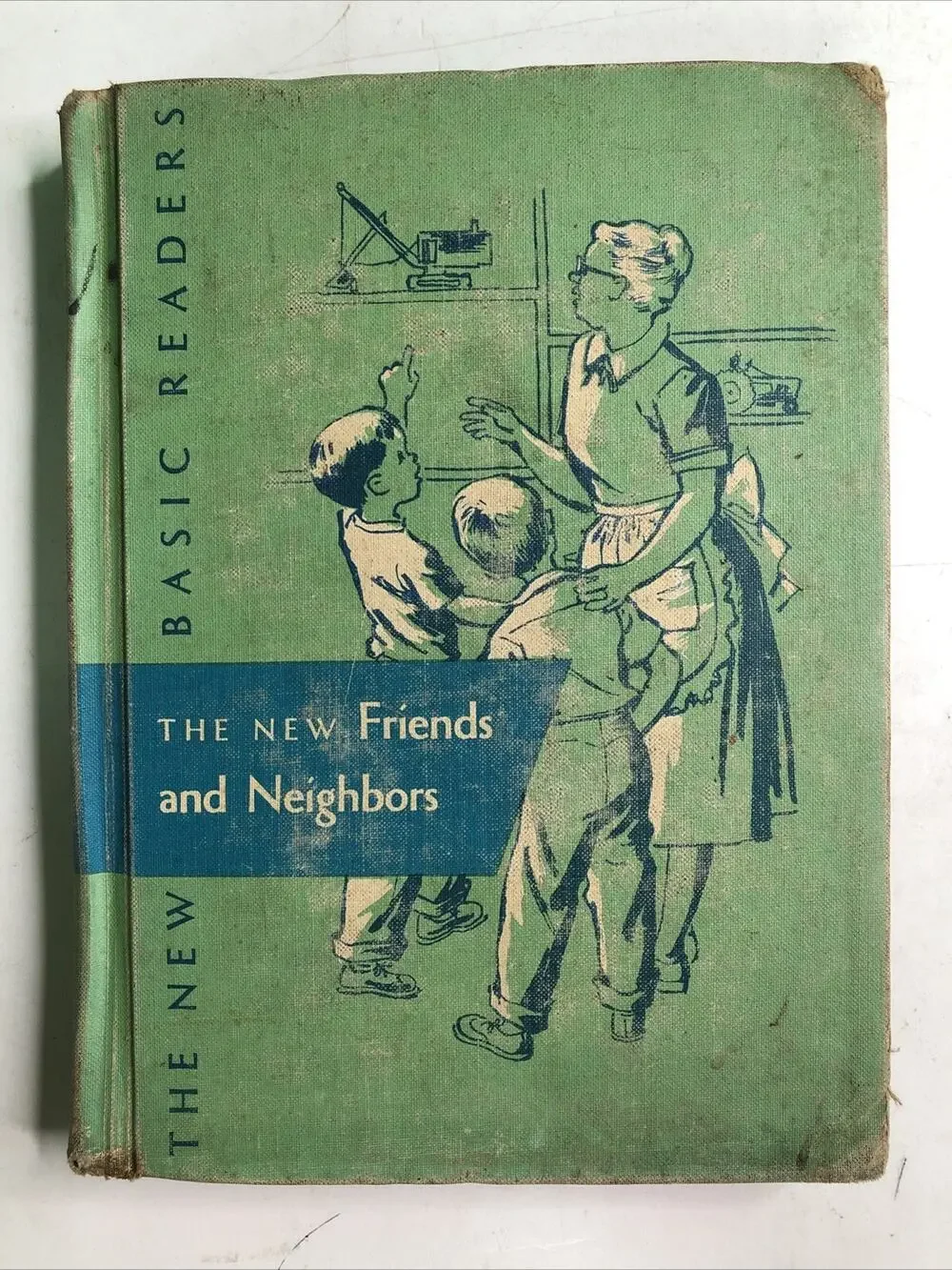 Rare 1956 The New Friends and Neighbors Dick and Jane New Basic Readers HC